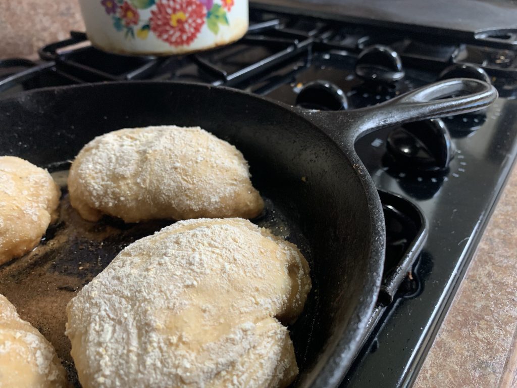 frying sourdough english muffins