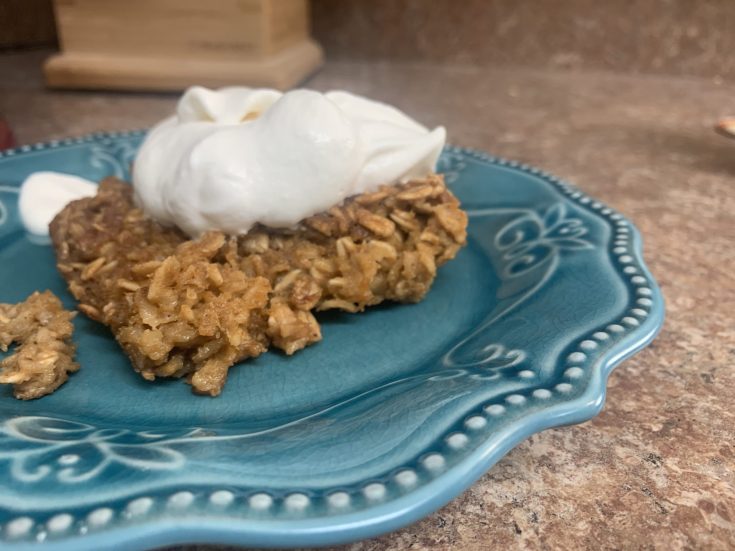 Pumpkin Pie Baked Oatmeal