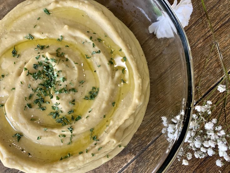 Red Lentil Hummus (No Tahini)