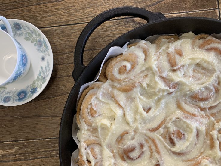 whole grain cinnamon rolls with cream cheese frosting