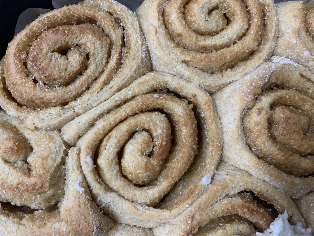 whole grain cinnamon rolls